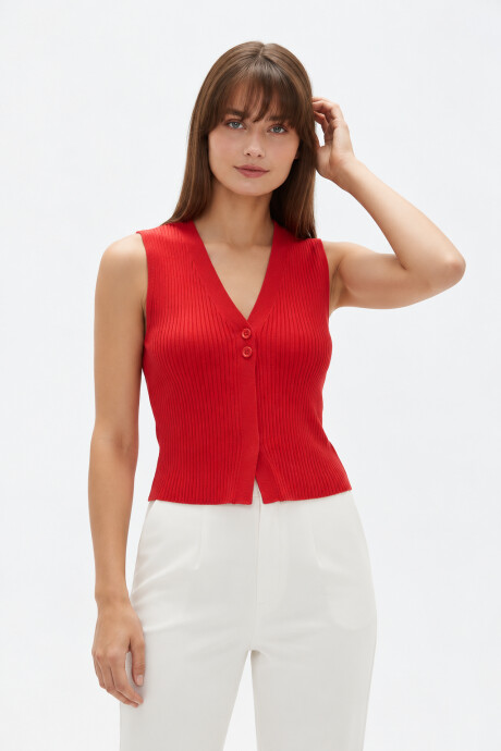 Chaleco Kiwina Rojo