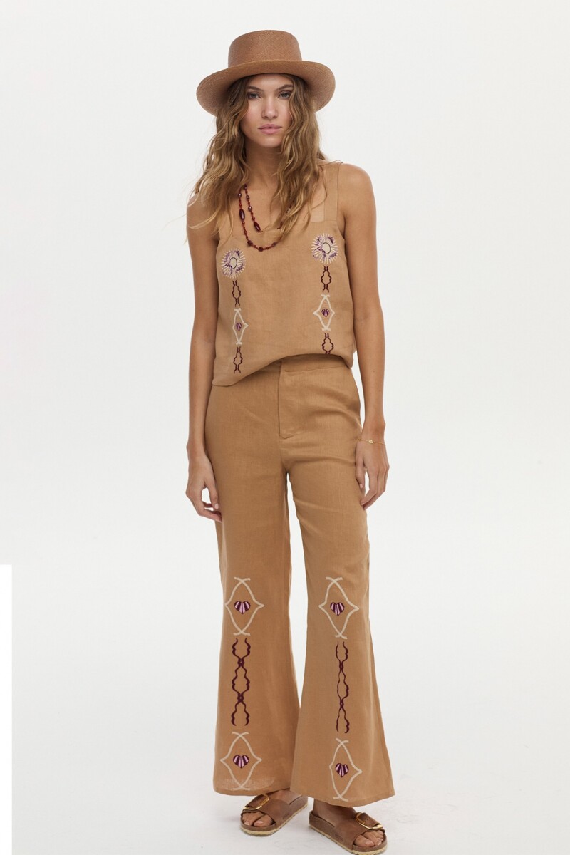 Pantalon Alena - Camel 
