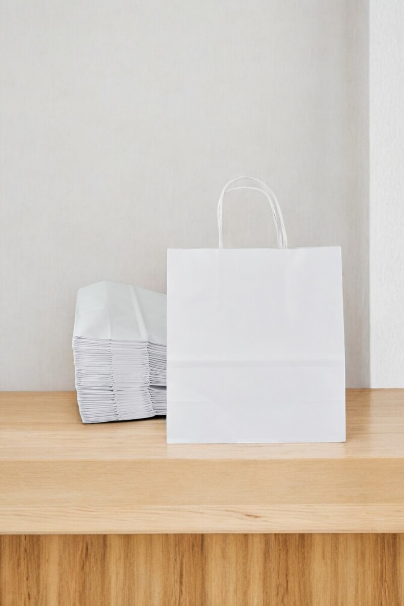 Pack x 50 - bolsa lisa 22x10x24 cm. - BLANCO 