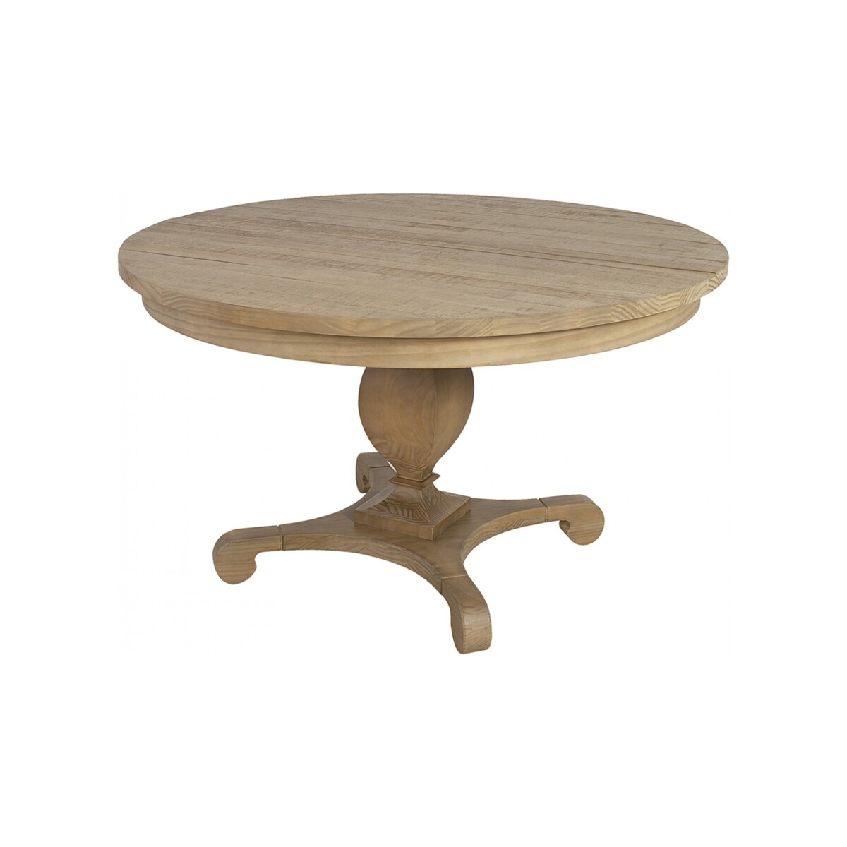 MESA DE COMEDOR - MADERA NATURAL-BEIGE COLONIAL 