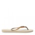 Sandalias de Mujer Havaianas Slim GLitter II Beige Arena - Dorado