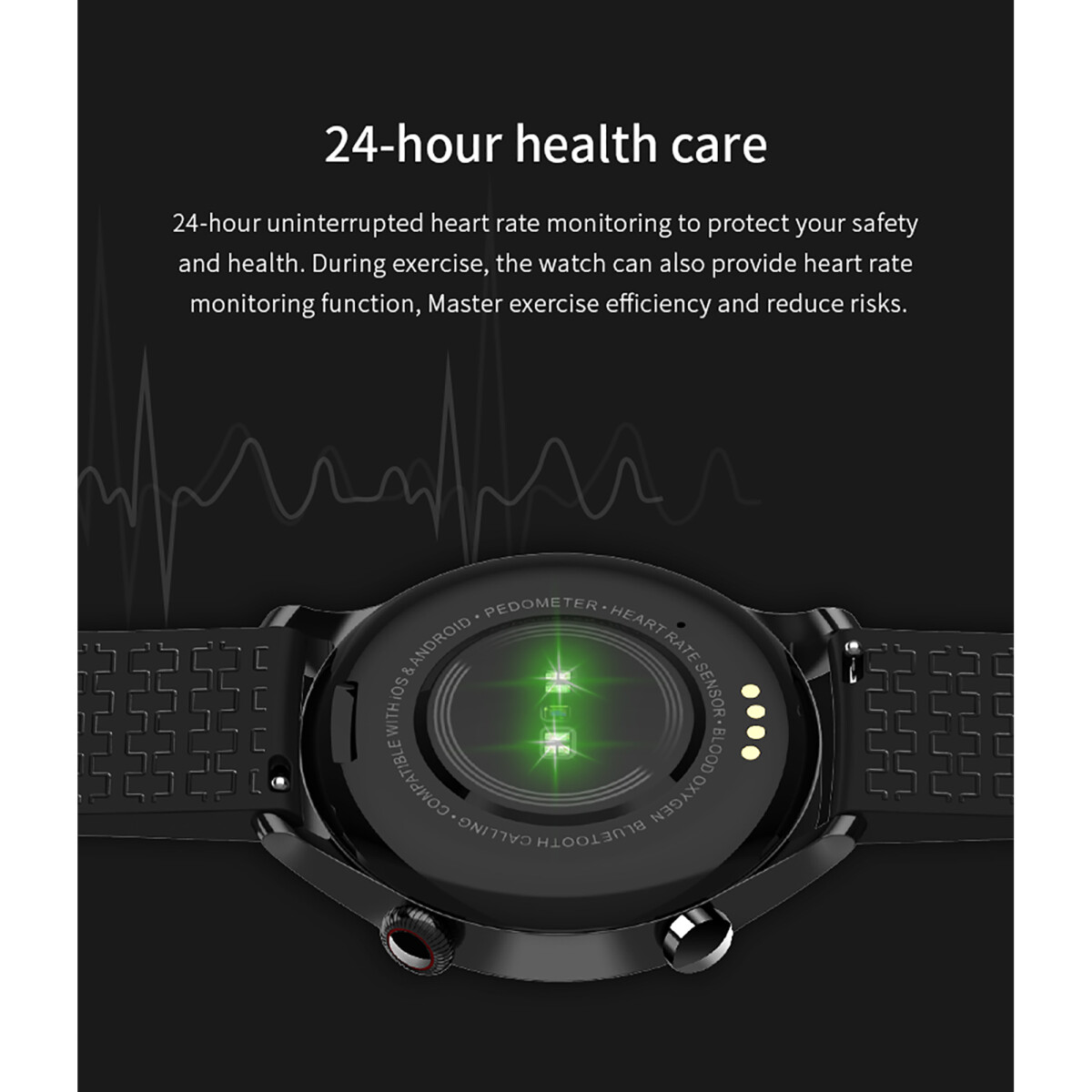 Hyundai - Smartwatch P280 - IP67. 1,32" Táctil Ips. RTL8762DT + HN336.. 4GB. Bluetooth. 260MAH. - 001 
