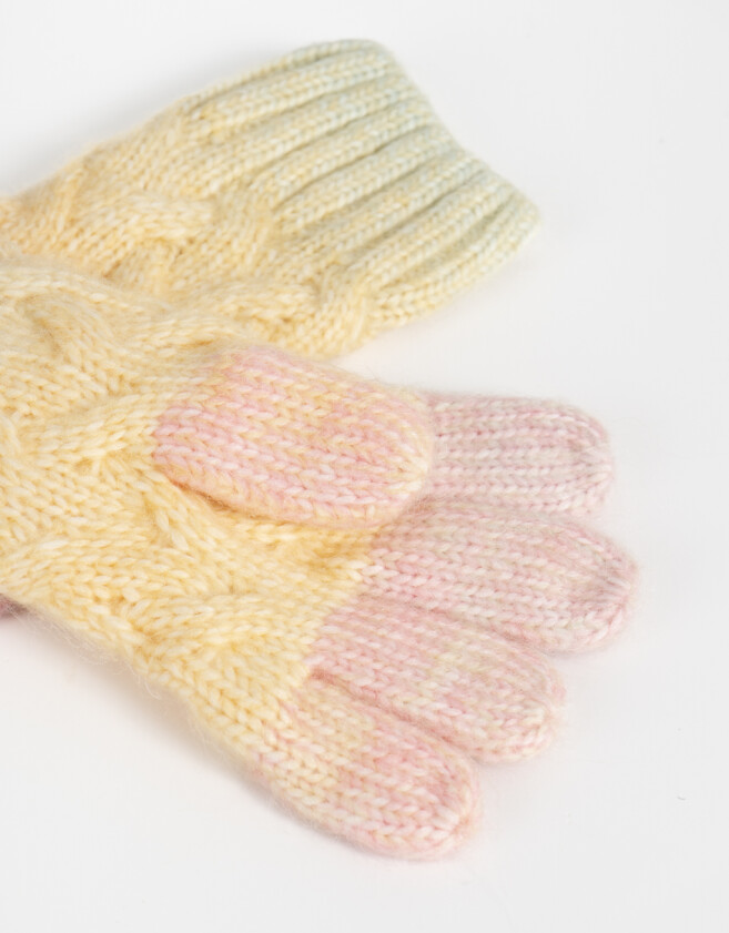 Guantes Infantiles Guantes Tejidos Degradé - Combinacion Arcoiris