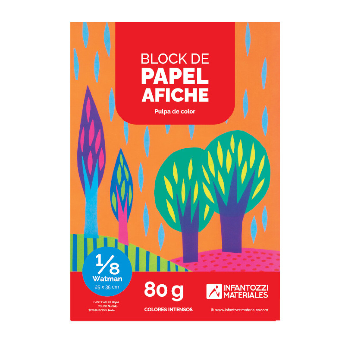 Block papel afiche - Brillante - 25 x 35 cm 