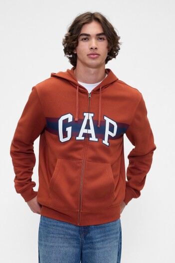 Canguro Con Cierre Logo Gap Hombre Copper Spice 245