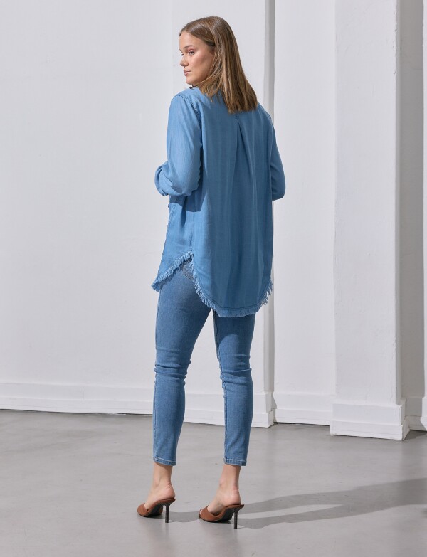 Camisa Tencel Flecos JEAN