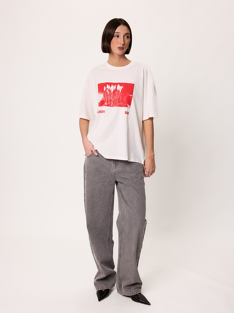 T-SHIRT M/C ORROZ DIXIE Blanco
