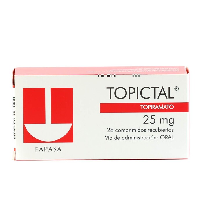 TOPICTAL 25 MG. CJ X 28 COMP. única
