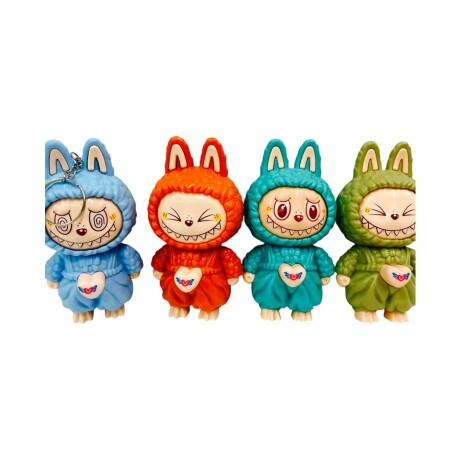 Llavero Muñeco Labubu LKN-1 Gira la Cabeza Varios Colores 001