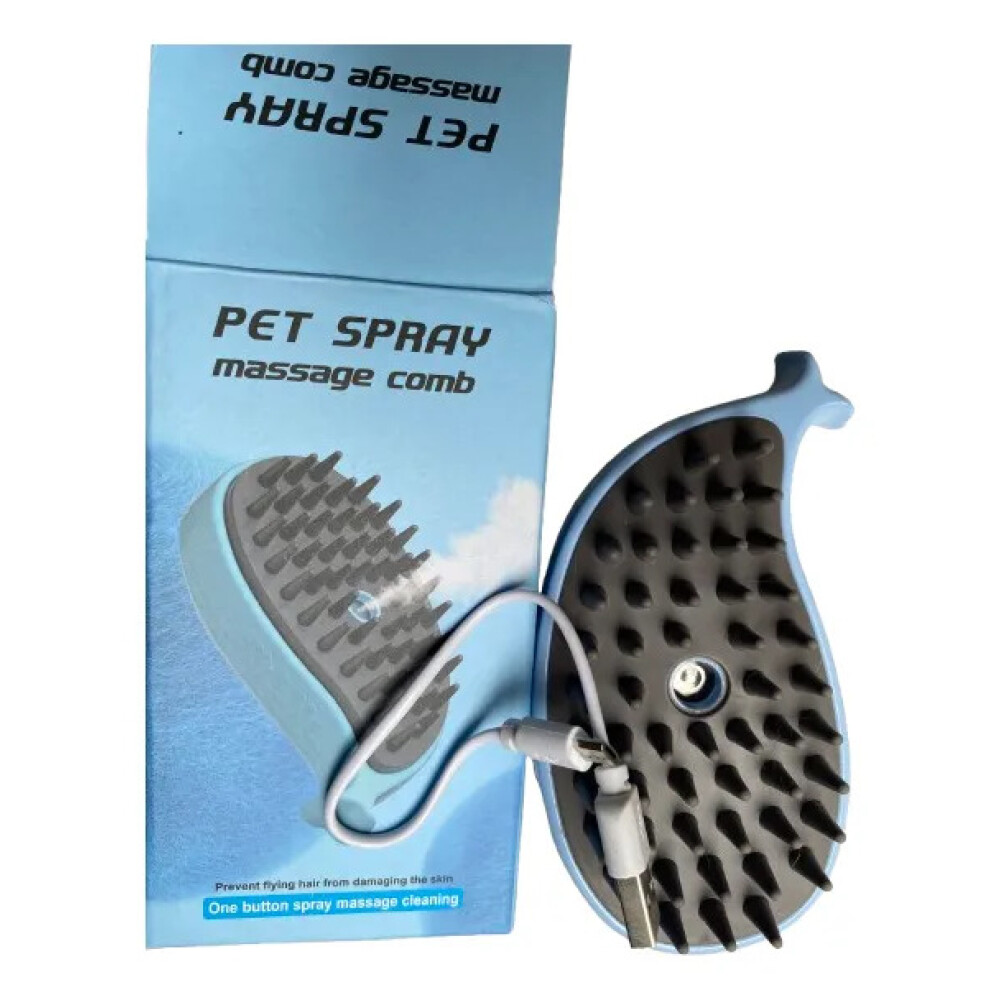Cepillo Masajeador A Vapor Recargable Para Mascota Cepillo Masajeador A Vapor Recargable Para Mascota