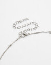 Collares Cortos Metal Set De Collares - Plateado Rodio