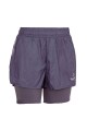SHORT MUJER TOPPER CRINKLED 2IN1 Gris