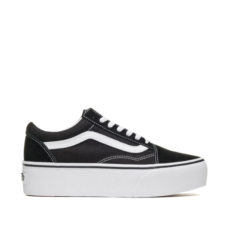 Classics - Vans - Vans Champion UA Old Skool Stackform (Plataforma) de Unisex - VN0A7Q5M6BT1 Negro-blanco