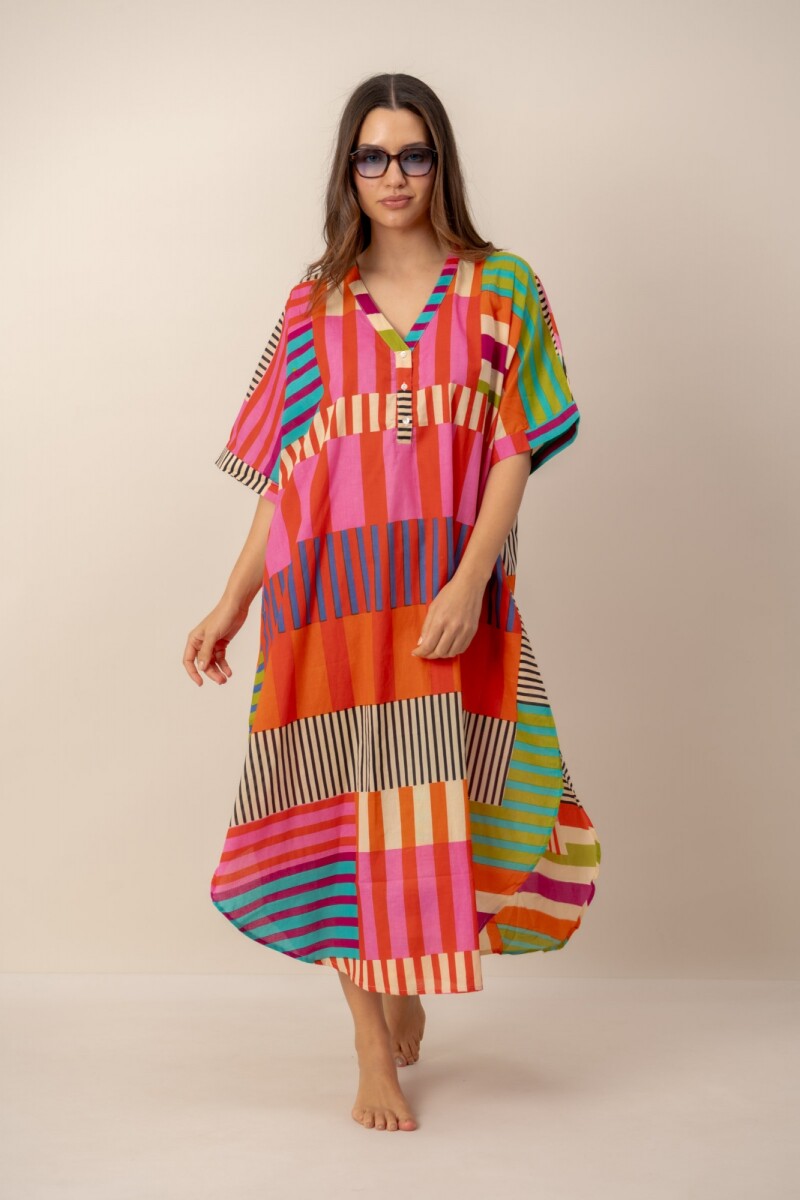 Vestido largo Patch 