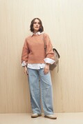 SWEATER CAROLINE Rosa Tostado
