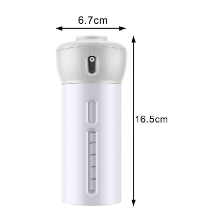 Dispensador con 4 Botellas Portátil Viaje Shampoo Crema Gel Gris