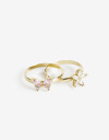 Sets Anillos Cubic zirconia Set De Anillos Bichitos Cubic - Dorado