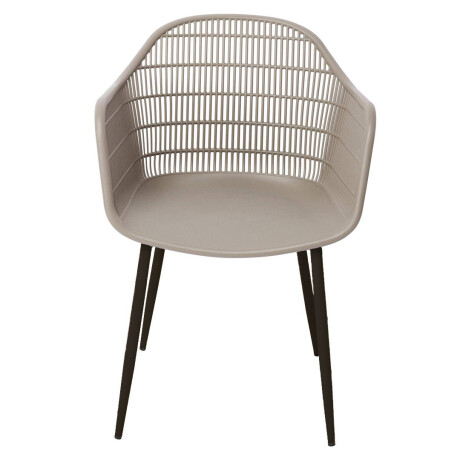 Silla Sydney Beige Patas de Metal x2 Unidades
