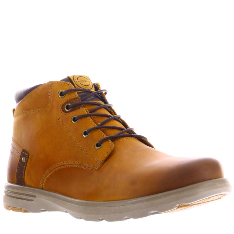 Bota de Hombre Freeway Casual Marrón Marrón Camel (Cuero Graso)