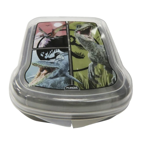 Sandwichera de Plástico Jurassic World GRIS