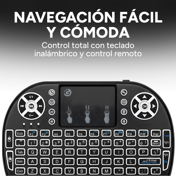 Smart Tv Box Goldtech 16Gb 2Gb Ram 4K Quad Core Android 11 Color Negro