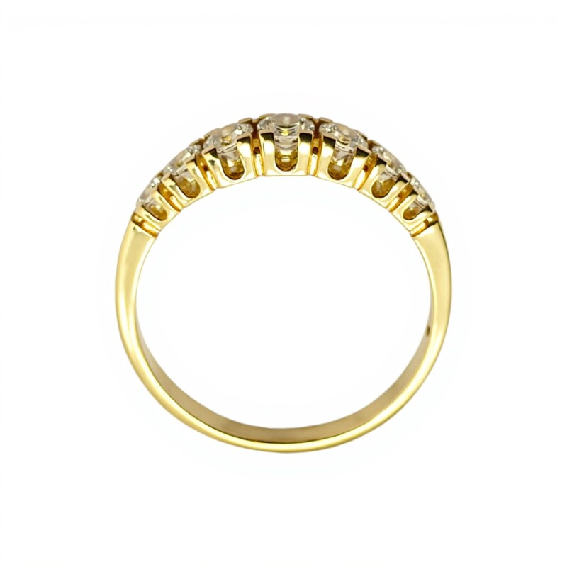 Anillo Sin Fin-Oro bajo-Piedra Zirconia-AN8053 conpiedra