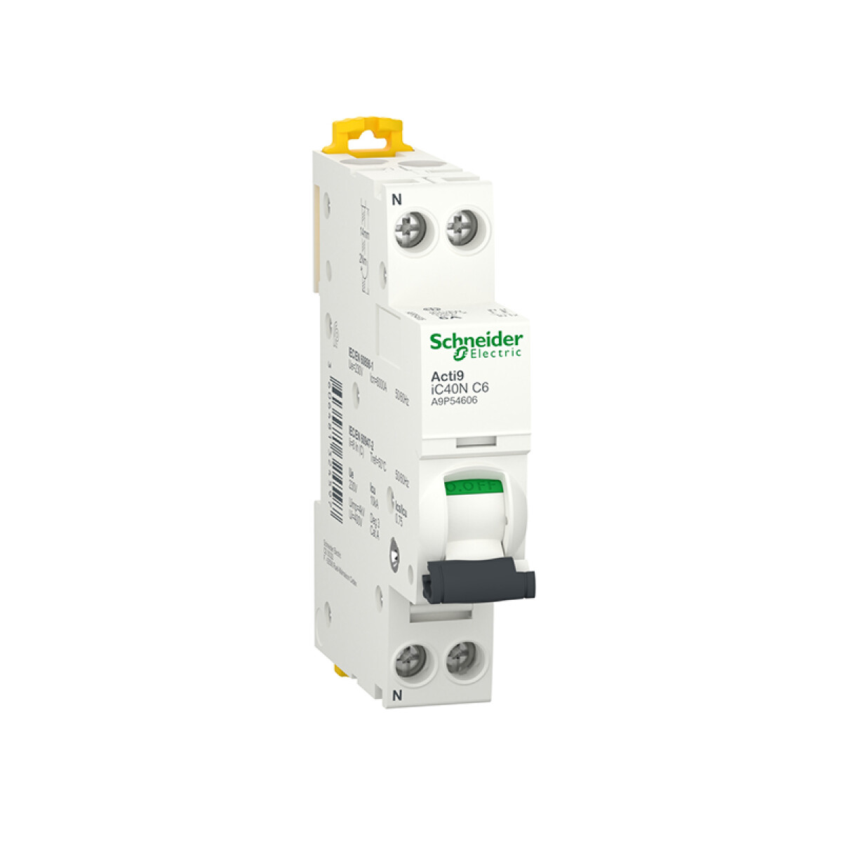Llave térmica DIN DT40N 1P+N 6A 6kA/10kA - MG2530X 
