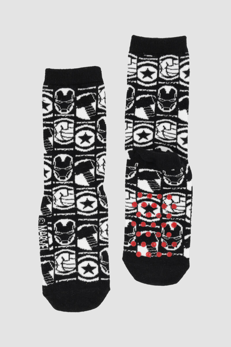 Medias individuales algodón infantil media caña con abs avengers Variante 26