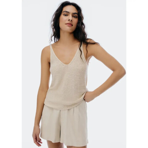 BLUSA SM FEM CAQUI CLARO