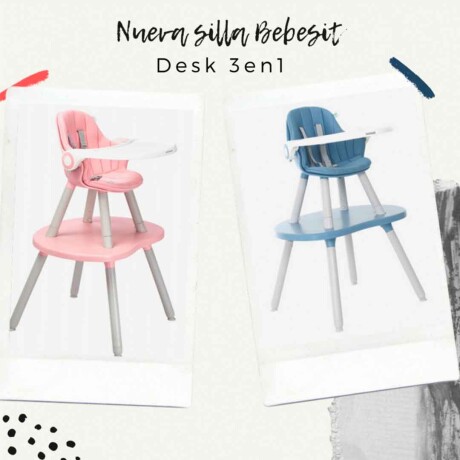 Sillita Bebesit Baby Desk 3 en 1 para Comer y Escritorio ROSA