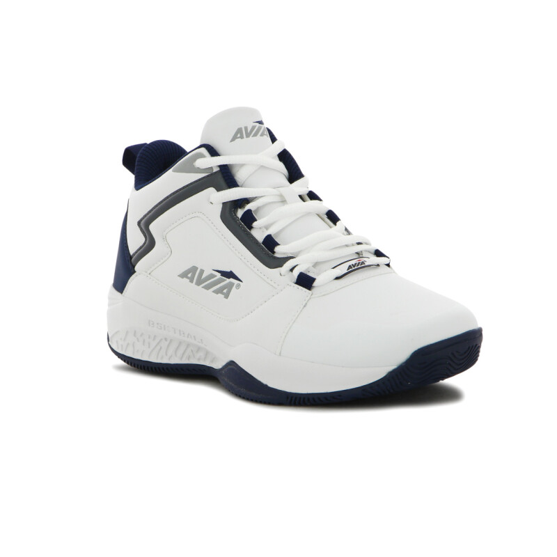 Avia Zapatillas Acordonadas De Basket Para Hombre Oneus White/ Navy Blanco-marino