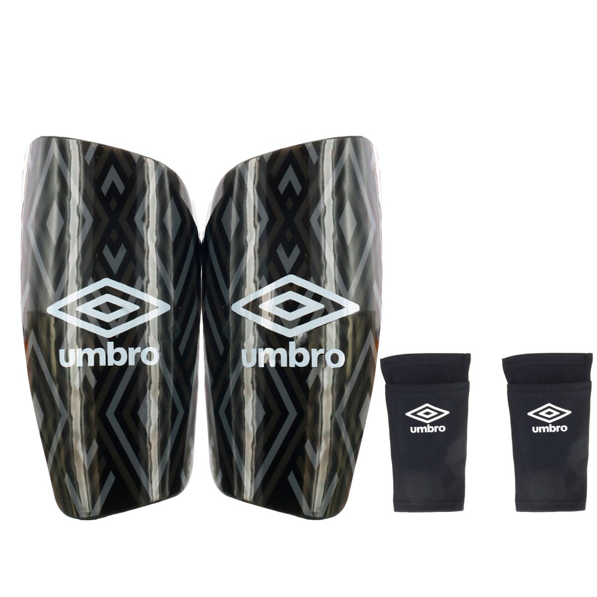 Canilleras Umbro Pro Shin - Gris - Negro 