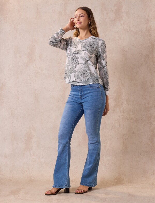 Blusa Gasa VERDE/MULTI