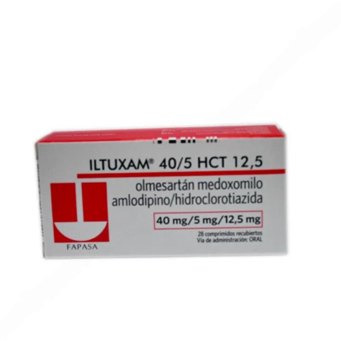 ILTUXAM HCT 40/5/12,5 MG. CJ.X 28 COMP. única