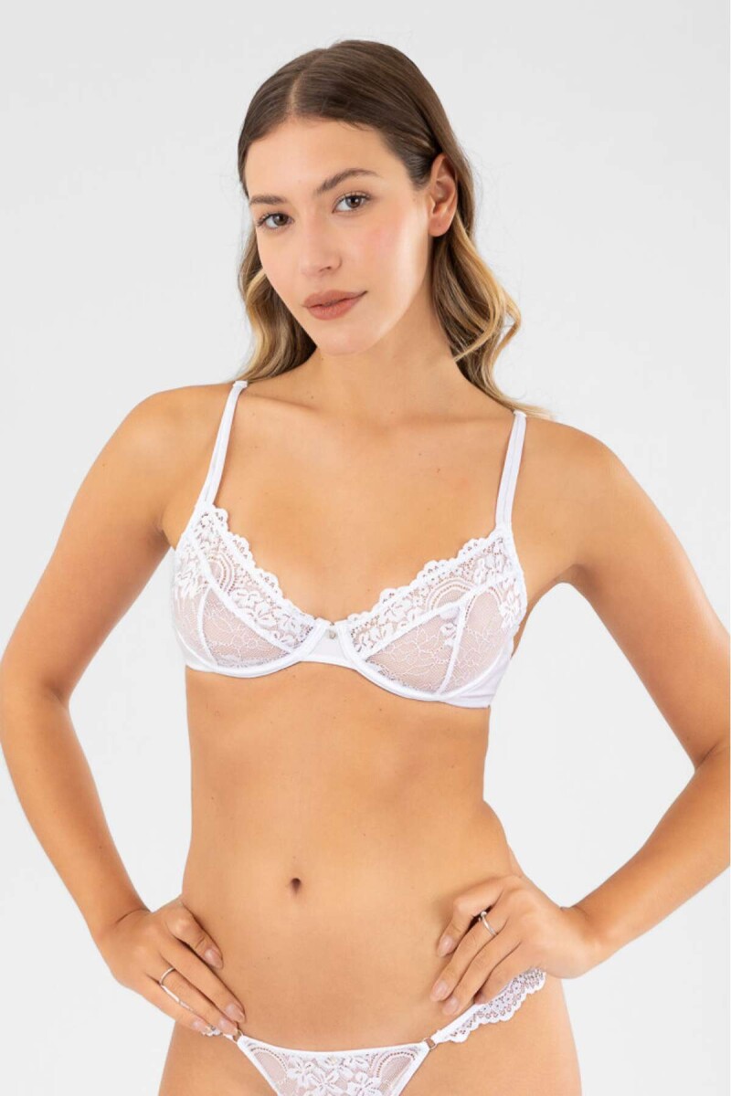 Soutien con aro orquidea - Blanco 