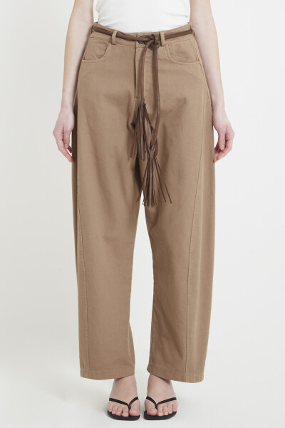 Pantalón gabardina Cafe