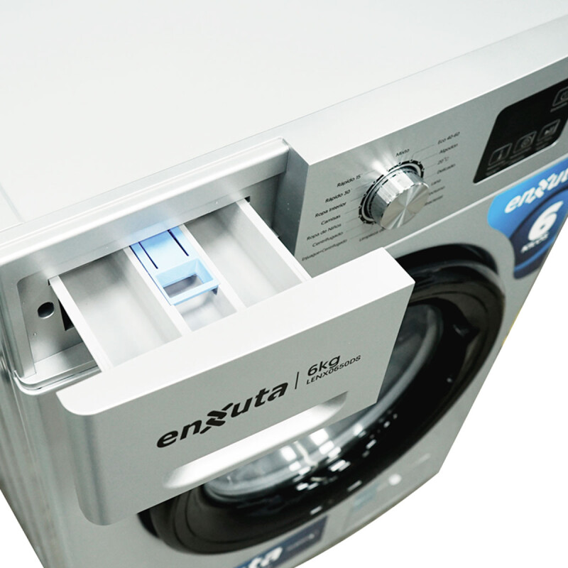 LAVARROPA ENXUTA LENX 0650 DS Inverter 6kg Digital Silver N/A