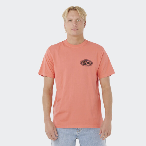 Remera Rip Curl Raw Energy De Oval Rosado