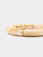 Pulsera Elástica Efecto Piedra beige