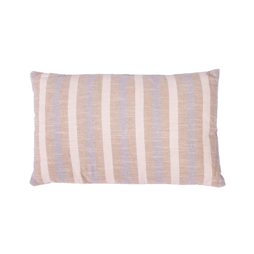 ALMOHADON ALGODON NATURAL-BEIGE TRES RAYAS BEIGE