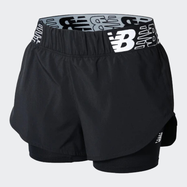 Short New Balance 2 IN 1 Negro