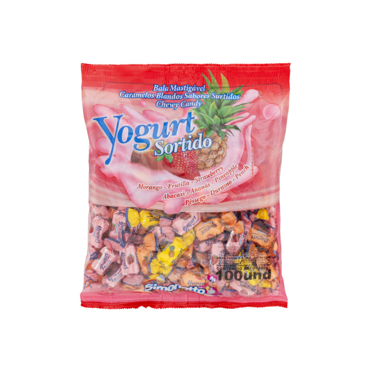 Caramelo Masticable Simonetto 300 grs - Yogurt Surtido 