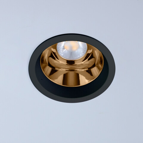 Downlight REFLECTO ROUND 70 negro p/GU10 (no inc.) MN0026