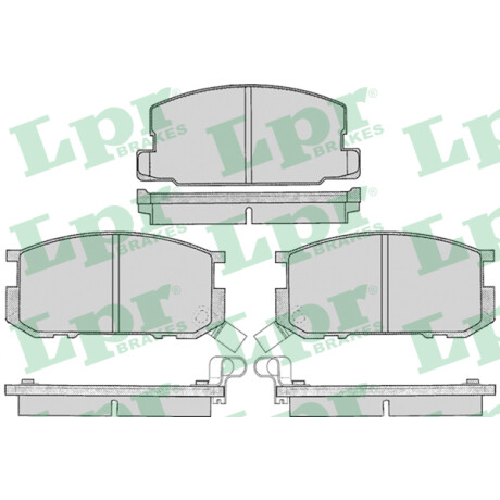 PASTILLAS DE FRENO TOYOTA TOYOTA COROLLA 81-83 DEL.AKEBONO MYPD280 - PASTILLAS DE FRENO TOYOTA TOYOTA COROLLA 81-83 DEL.AKEBONO MYPD280 -