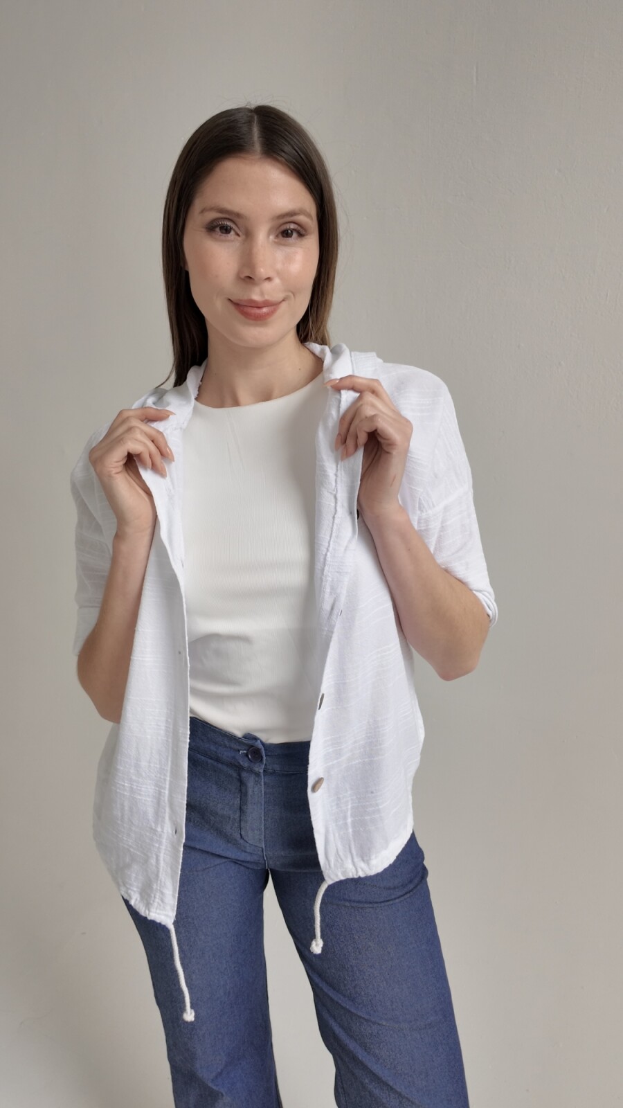 Campera Emilia Blanca