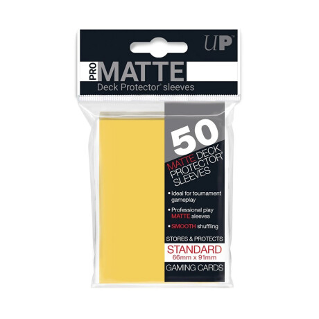 Protectores Ultra Pro Amarillo Matte Standard