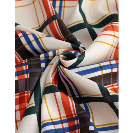 Pañuelo De Material Reciclado Cuadrille Combinacion Multicolor