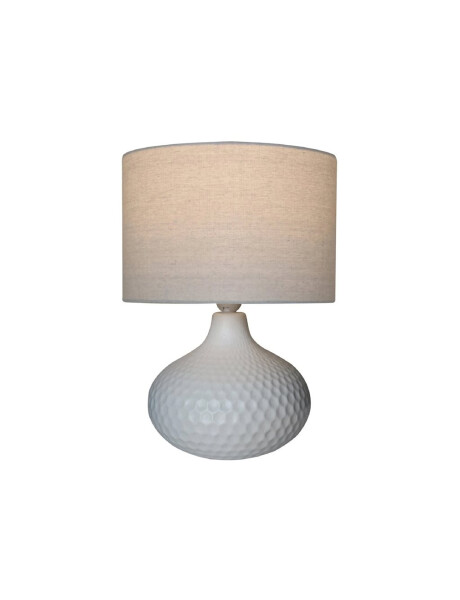 LAMPARA DE MESA CERAMICA D30x40CM HEXAGONOS BLANCO LAMPARA DE MESA CERAMICA D30x40CM HEXAGONOS BLANCO