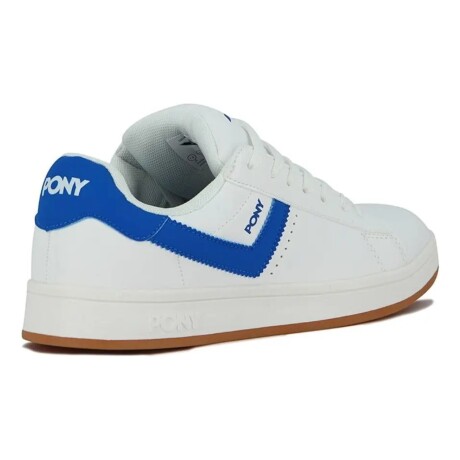Championes Pony Lifestyle Square Pu Hombre Blanco-Azul