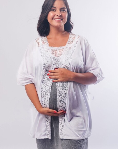 Bata Larga Tamara Blanco